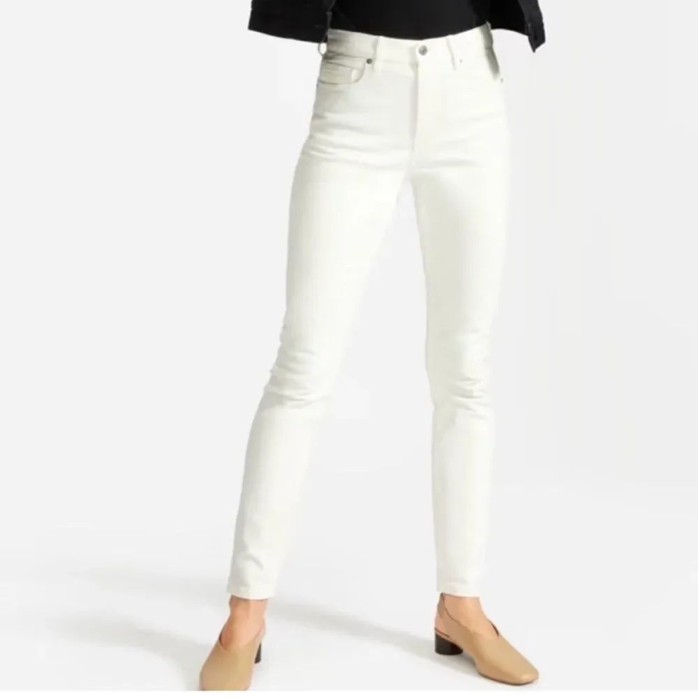Everlane White High-Rise Skinny Jeans 33 Ankle